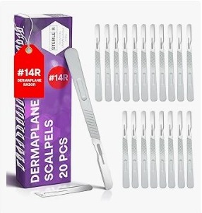 Disposable 14R dermaplaning razors